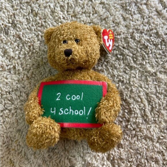 NWT Vtg Boundle Of 2 TY Beanie Babies 6" School Rocks Bears Stuffed Animal - Picture 8 of 13